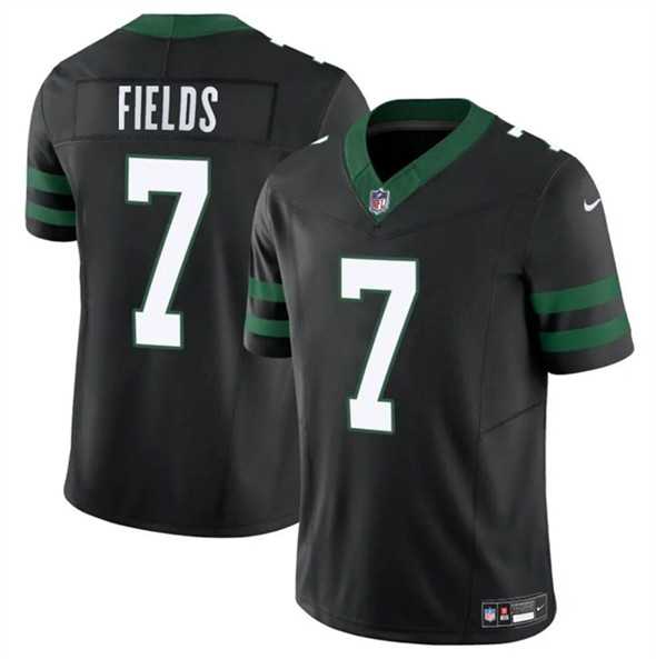 Men & Women & Youth New York Jets #7 Justin Fields Black 2025 F.U.S.E. Vapor Untouchable Limited Stitched Jersey